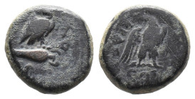 (Bronze, 4.00g 15mm) PHRYGIA. Synnada. Pseudo-autonomous. Time of Tiberius (14-37). AE
