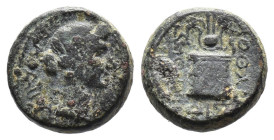 (Bronze, 4.23g 15mm) Phrygia, Laodikeia ad Lycum Pseudo-autonomous issue, time of Tiberius, AD 14-37.