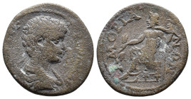 (Bronze, 6.99g 26mm) PHRYGIA. Amorium. Geta, as Caesar, 198-209