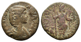 (Bronze, 4.75g 21mm) Pisidia Antioch, Julia Domna . AD 193-217.