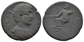 (Bronze, 14.18g 28mm) CILICIA. Tarsus. Geta, as Caesar, 198-209.