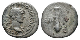 (Silver, 1.56g 16mm) CAPPADOCIA. Caesarea. Hadrian (117-138). Hemidrachm.