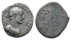 (Silver, 1.16g 16mm) CAPPADOCIA, Caesarea-Eusebia. Hadrian. AD 117-138. AR Hemidrachm