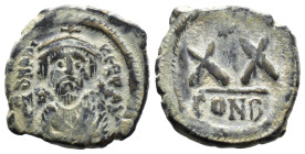 (Bronze, 6.26g 22mm) Phocas. AD 602-610. Constantinople AE.