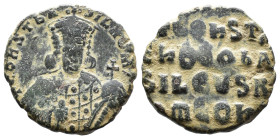 (Bronze, 7.13g 25mm) Constantine VII and Romanus I (913-959 AD)