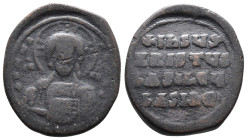 (Bronze, 13.64g 31mm) Anonymous Folles. temp. Basil II & Constantine VIII, circa 1020-1028.