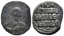 (Bronze, 8.67g 28mm) Anonymous Folles. temp. Basil II & Constantine VIII, circa 1020-1028.