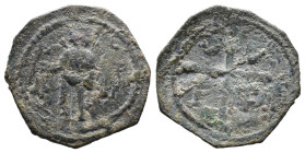 (Bronze, 2.62g 23mm) Byzantine Ancient Coins.