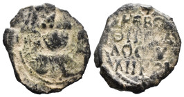 (Bronze, 2.77g 24mm) Byzantine Ancient Coins.