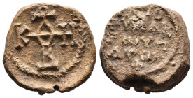 (Seals, 15.18g 23mm) Byzantine Seal IX-XV cent