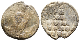 (Seals, 10.81g 27mm) Byzantine Seal IX-XV cent