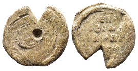 (Seals, 7.85g 20mm) Byzantine Seal IX-XV cent