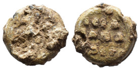 (Seals, 6.33g 17mm) Byzantine Seal IX-XV cent