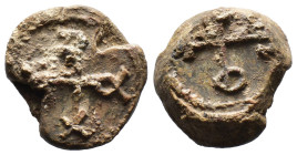 (Seals, 11.44g 20mm) Byzantine Seal IX-XV cent