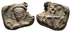 (Seals, 5.36g 15mm) Byzantine Seal IX-XV cent