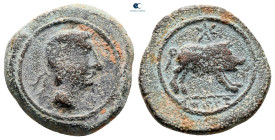 Hispania. Castulo circa 50 BC. Bronze Æ