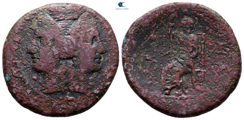 Bruttium. Rhegion circa 203-150 BC.
Bronze Æ

27 mm, 9,33 g

nearly very fi...