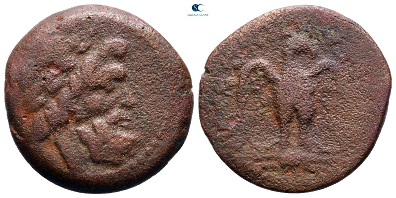 Sicily. Akragas circa 213-210 BC.
Bronze Æ

22 mm, 5,89 g

fine