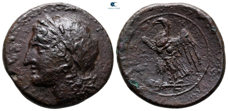 Sicily. Syracuse. Hiketas 287-278 BC.
Bronze Æ

25 mm, 10,06 g

very fine
