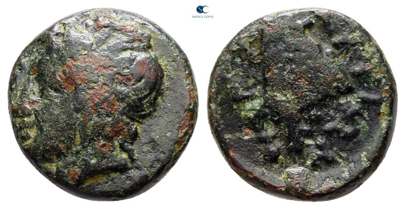 Macedon. Galepsos circa 400-380 BC. 
Bronze Æ

12 mm, 2,08 g



nearly ve...
