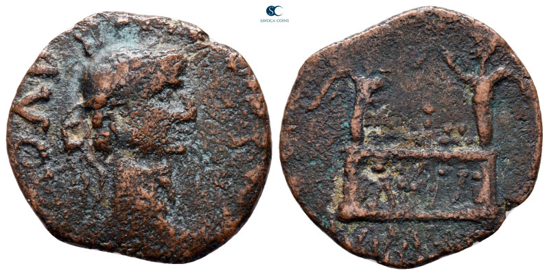 Tiberius AD 14-37. Contemporary barbaric imitation
As Æ

21 mm, 3,65 g


...