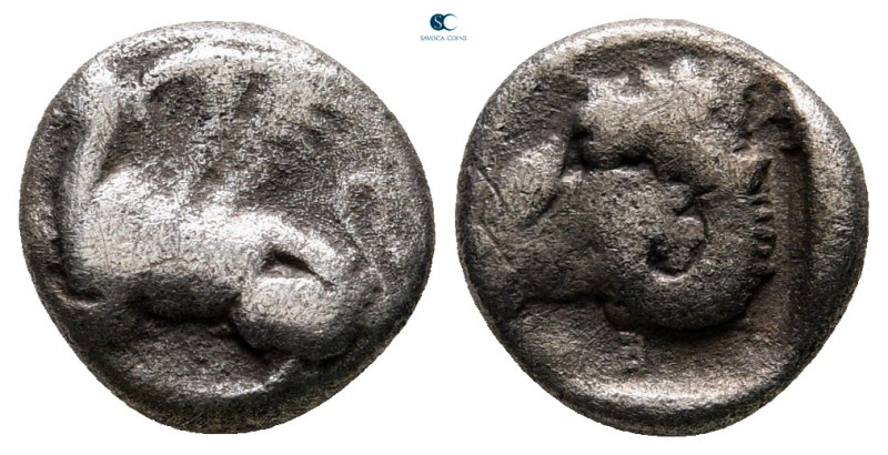 Thrace. Abdera circa 395-360 BC. 
Diobol AR

11 mm, 1,33 g



nearly very...