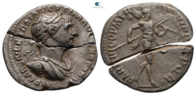 Trajan AD 98-117. Rome
Denarius AR

19 mm, 2,79 g



very fine, vut in tw...