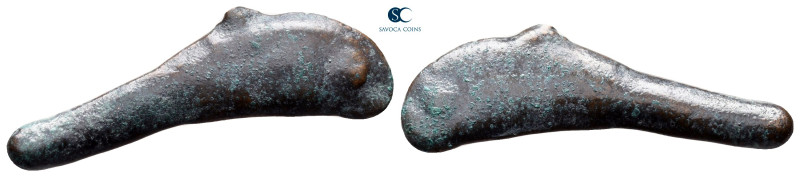 Scythia. Olbia circa 437-410 BC. 
Cast dolphin Æ

28 mm, 1,82 g



very f...