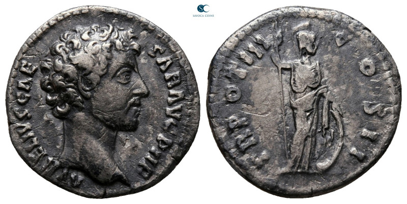 Marcus Aurelius, as Caesar AD 139-161. Rome
Denarius AR

18 mm, 2,63 g


...