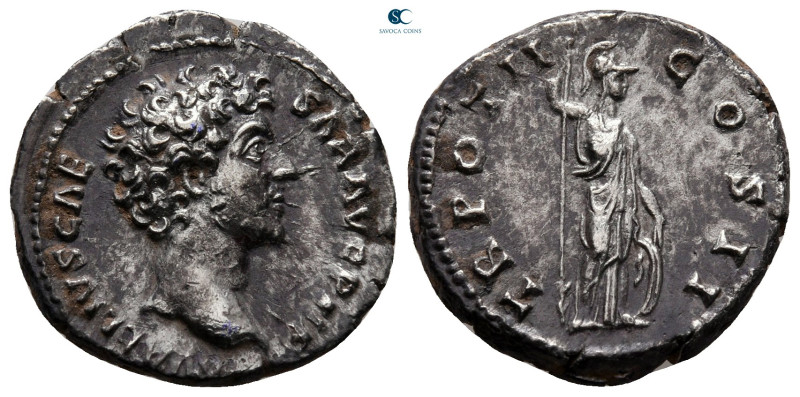 Marcus Aurelius, as Caesar AD 139-161. Rome
Denarius AR

19 mm, 3,72 g


...