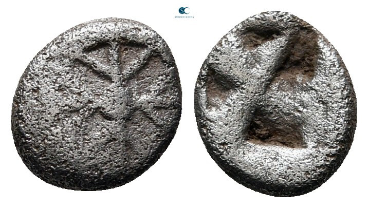 Attica. Athens circa 515-510 BC. "Wappenmünzen" type
Obol AR

8 mm, 0,52 g
...