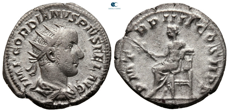 Gordian III AD 238-244. Rome
Antoninianus AR

22 mm, 3,56 g



very fine