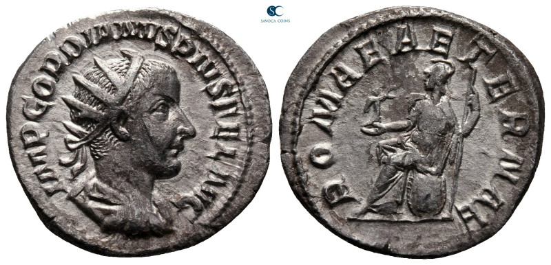 Gordian III AD 238-244. Rome
Antoninianus AR

22 mm, 3,36 g



very fine