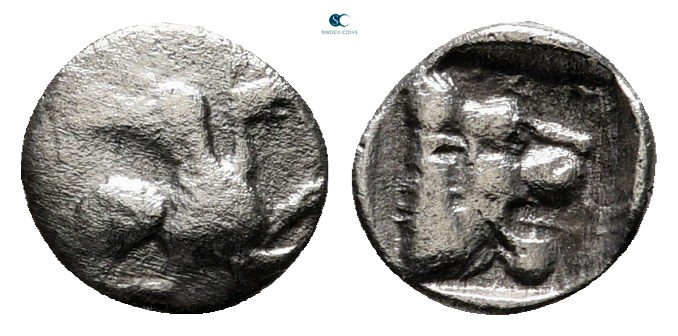 Troas. Assos circa 500-450 BC. 
Hemiobol AR

7 mm, 0,20 g



very fine