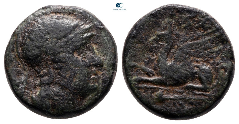 Troas. Assos circa 400-241 BC.
Bronze Æ

14 mm, 3,28 g

nearly very fine