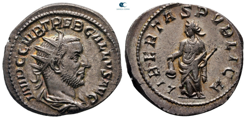 Trebonianus Gallus AD 251-253. Rome
Antoninianus AR

23 mm, 3,58 g



nea...