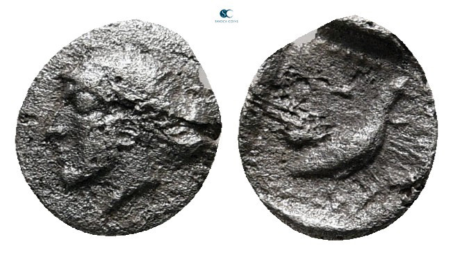 Lesbos. Methymna circa 480-460 BC. 
Hemiobol AR

7 mm, 0,20 g



very fin...