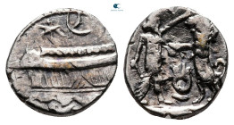 Phoenicia. Sidon. Time of Baalshallim II 401-366 BC. 1/16 Shekel AR