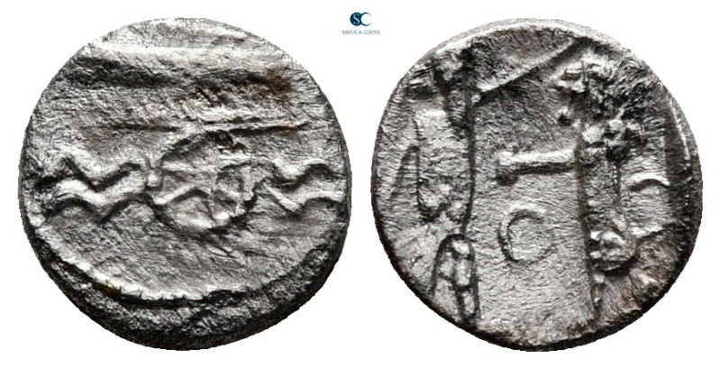Phoenicia. Sidon. Time of Baalshallim II 401-366 BC. 
1/16 Shekel AR

9 mm, 0...