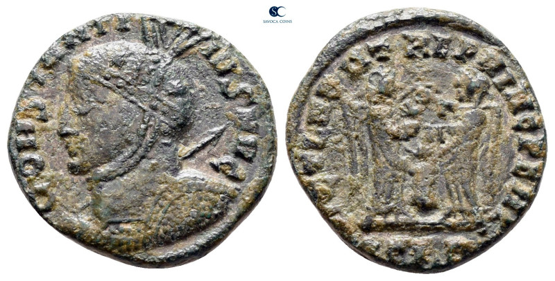 Constantine I the Great AD 306-337. Contemporary barbaric imitation
Follis Æ
...