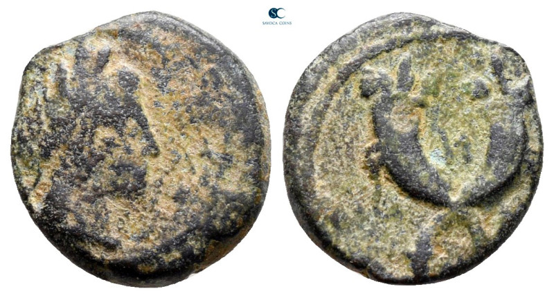 Nabataean Kingdom. Petra. Syllaios 9 BC-AD 40. 
Bronze Æ

13 mm, 1,54 g


...