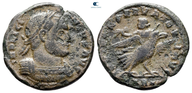 Licinius I AD 308-324. Arelate (Arles)
Follis Æ

18 mm, 1,96 g



very fi...