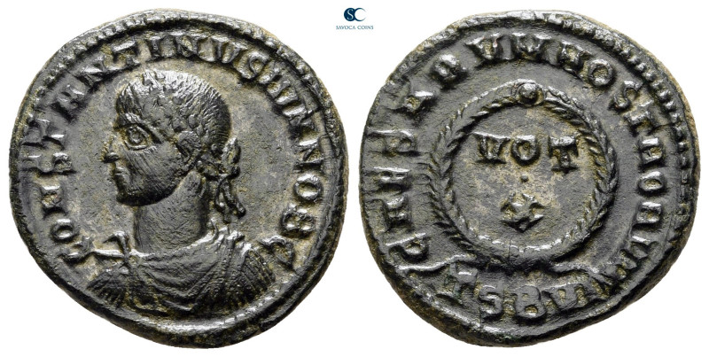 Constantine II, as Caesar AD 317-337. Thessaloniki
Follis Æ

19 mm, 3,04 g
...