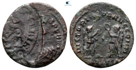 Constantius II AD 347-361. Siscia. Follis Æ