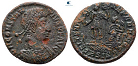 Constantius II AD 347-361. Siscia. Follis Æ