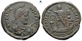 Gratian AD 375-383. Antioch. Follis Æ