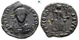 Arcadius AD 383-408. Cyzicus. Follis Æ