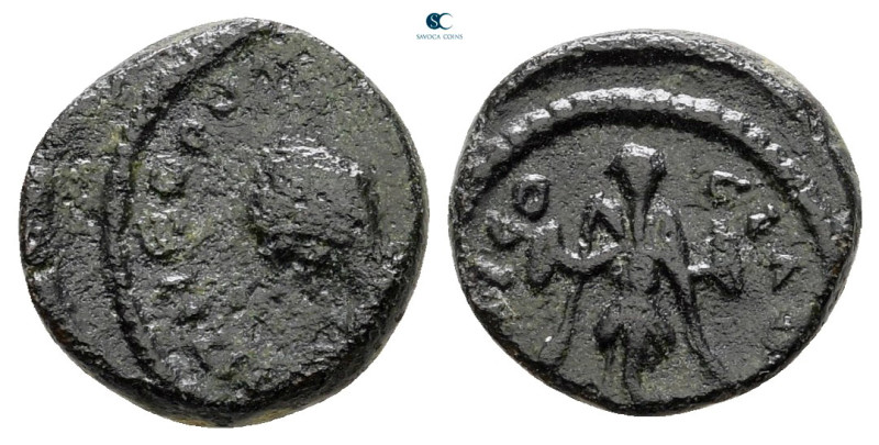 Theodosius II AD 402-450. Uncertain mint
Nummus Æ

11 mm, 1,27 g



very ...