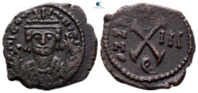 Tiberius II Constantine AD 578-582. Theoupolis (Antioch). Decanummium Æ