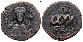Phocas AD 602-610. Nikomedia. Follis or 40 Nummi Æ